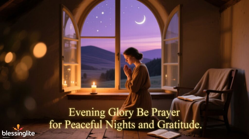 Evening Glory Be Prayer for Peaceful Nights and Gratitude