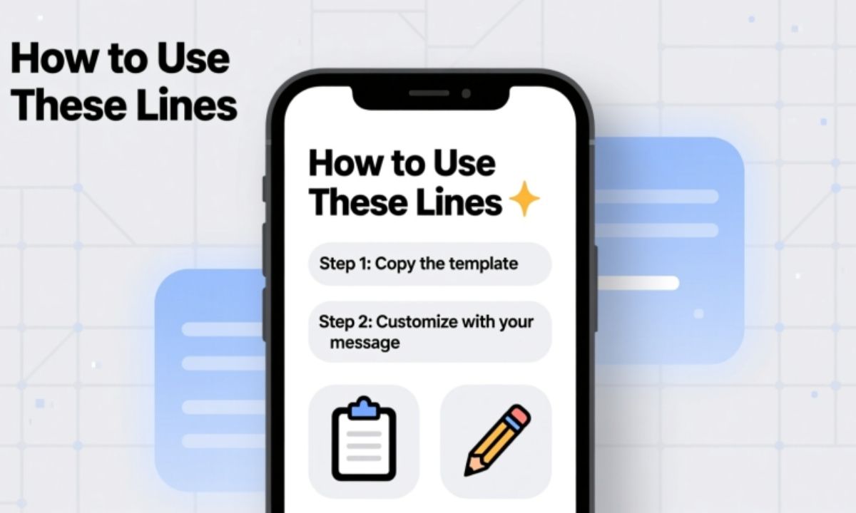 How and Where to Use These Lines 📱💡