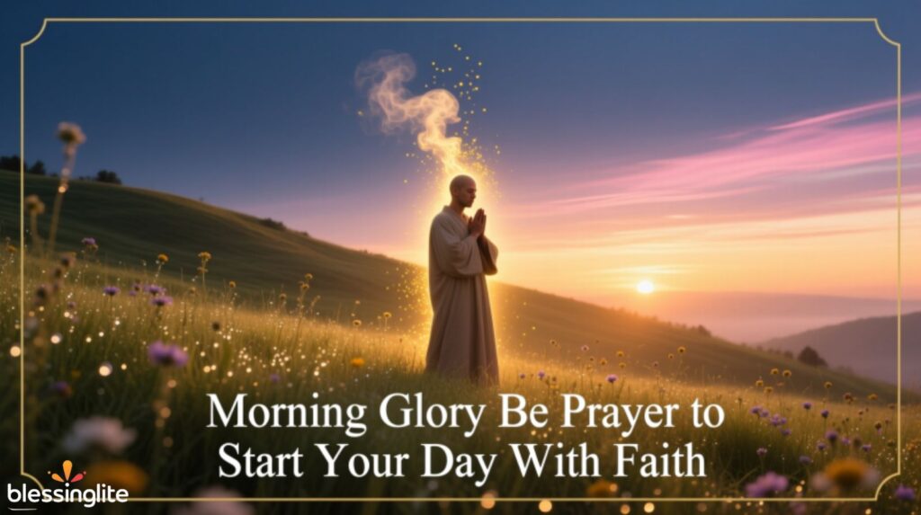 Morning Glory Be Prayer to Start Your Day With Faith