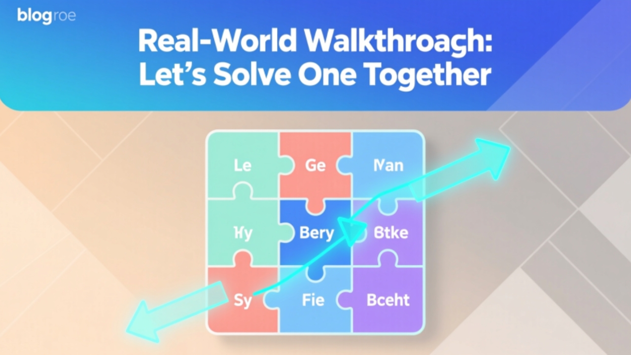 Real-World Walkthrough Let’s Solve One Together