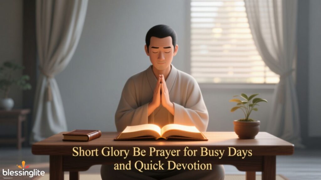 Short Glory Be Prayer for Busy Days and Quick Devotion