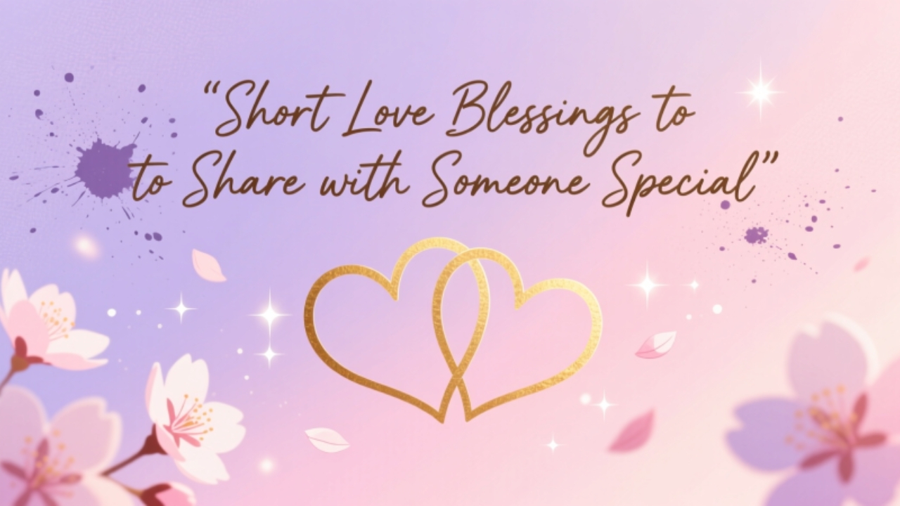 Short Love Blessings to Share with Someone Special