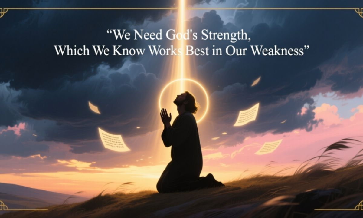 We Need God’s Strength, Which We Know Works Best in Our Weakness