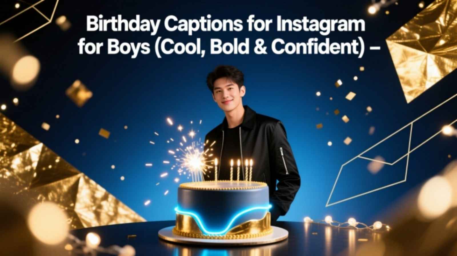 Birthday Captions for Instagram for Boys (Cool, Bold & Confident)
