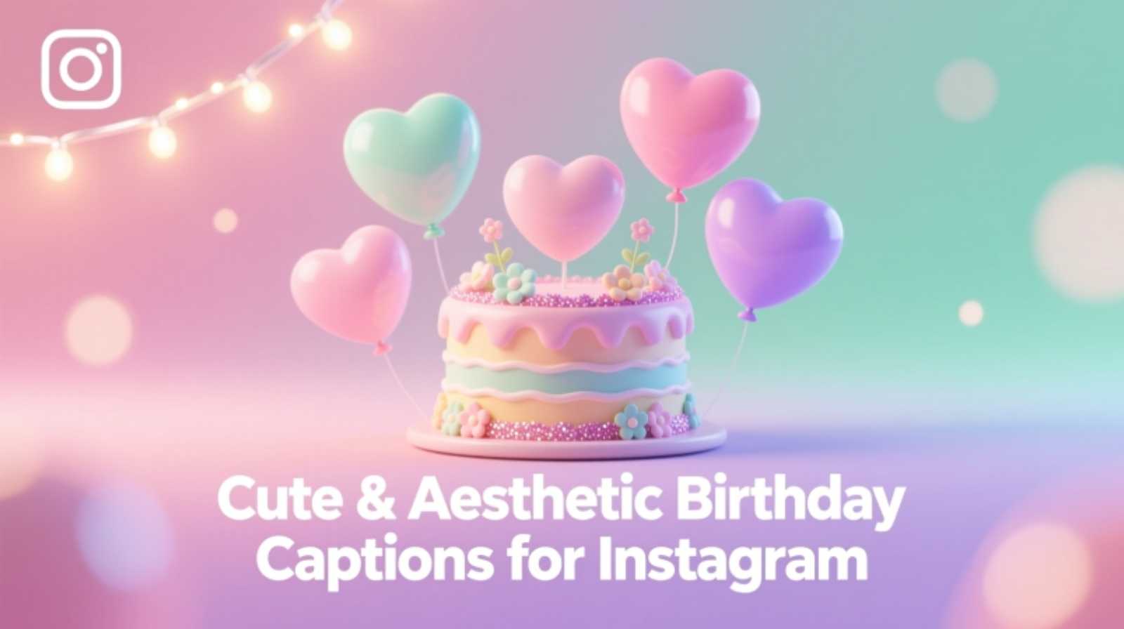 Cute & Aesthetic Birthday Captions for Instagram