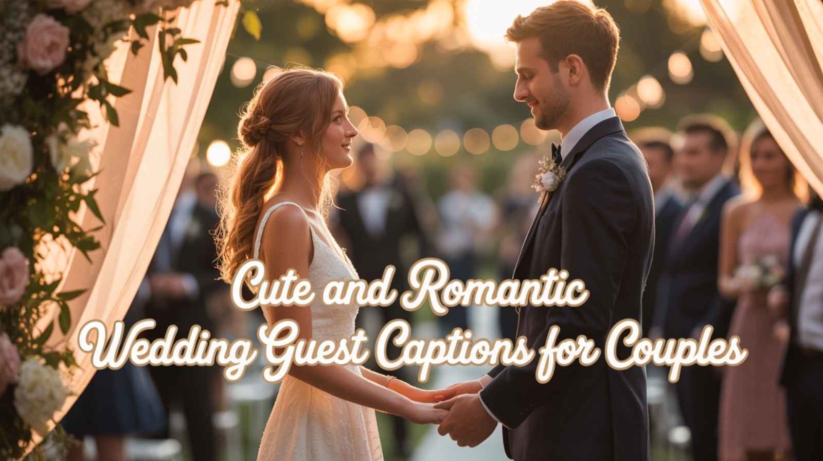 Cute and Romantic Wedding Guest Captions for Couples