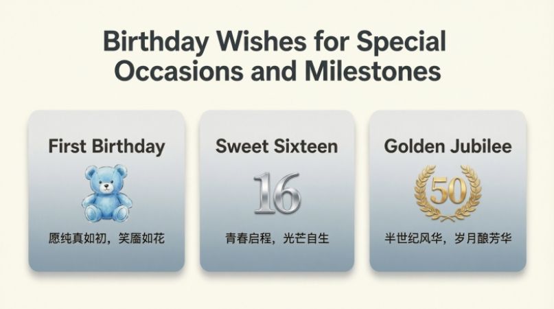 Birthday Wishes for Special Occasions and Milestones