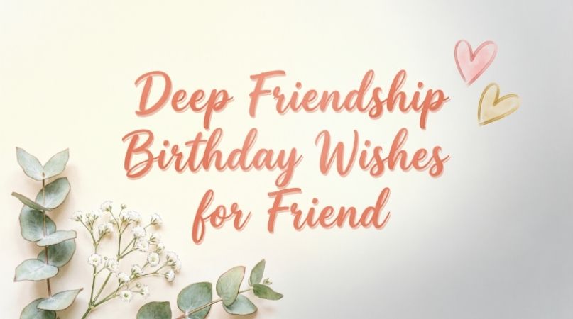 Deep Friendship Birthday Wishes for Friend