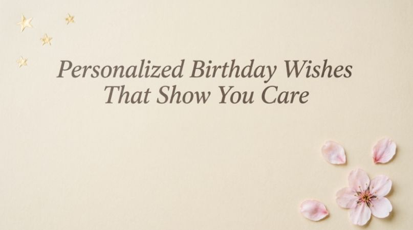 Personalized Birthday Wishes That Show You Care