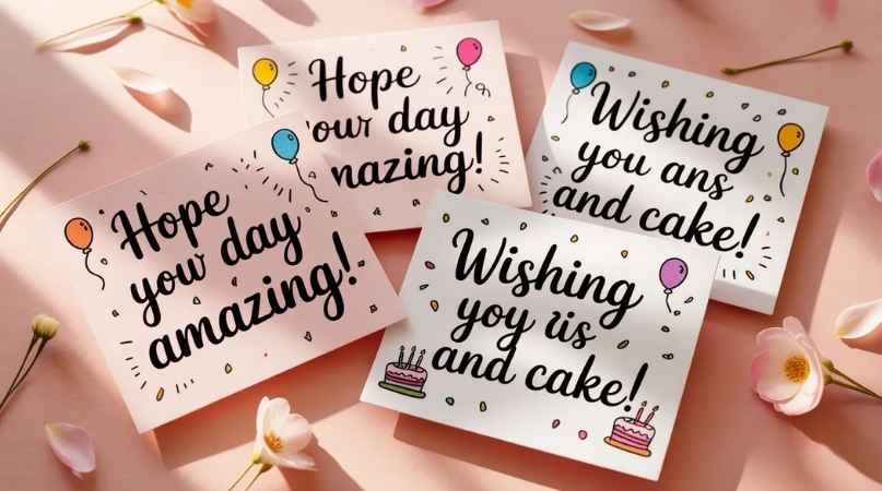 Short and Cute Birthday Wishes for Quick Messages