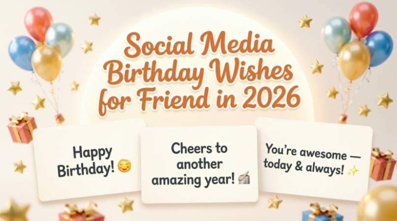 Social Media Birthday Wishes for Friend in 2026