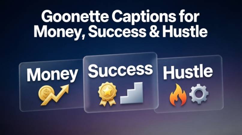 Goonette Captions for Money, Success & Hustle