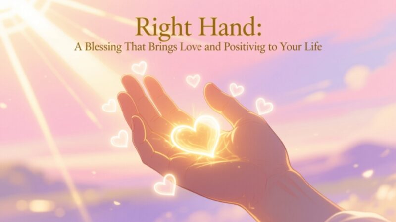 Right Hand A Blessing That Brings Love and Positivity to Your Life
