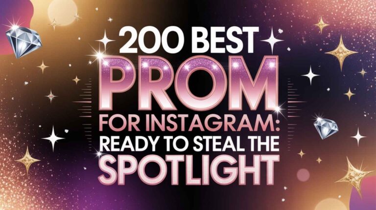 200 Best Prom Captions for Instagram: Ready to Steal the Spotlight