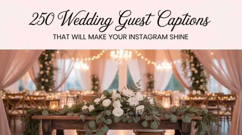 250 Wedding Guest Captions That Will Make Your Instagram Shine