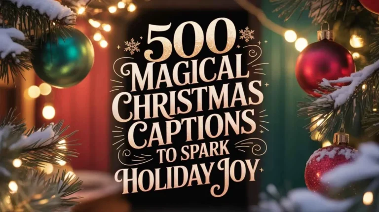 500 Magical Christmas Captions to Spark Holiday Joy