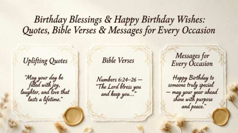 190 Birthday Blessings & Happy Birthday Wishes: Quotes, Bible Verses & Messages for Every Occasion