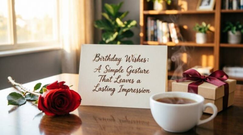Birthday Wishes A Simple Gesture That Leaves a Lasting Impression